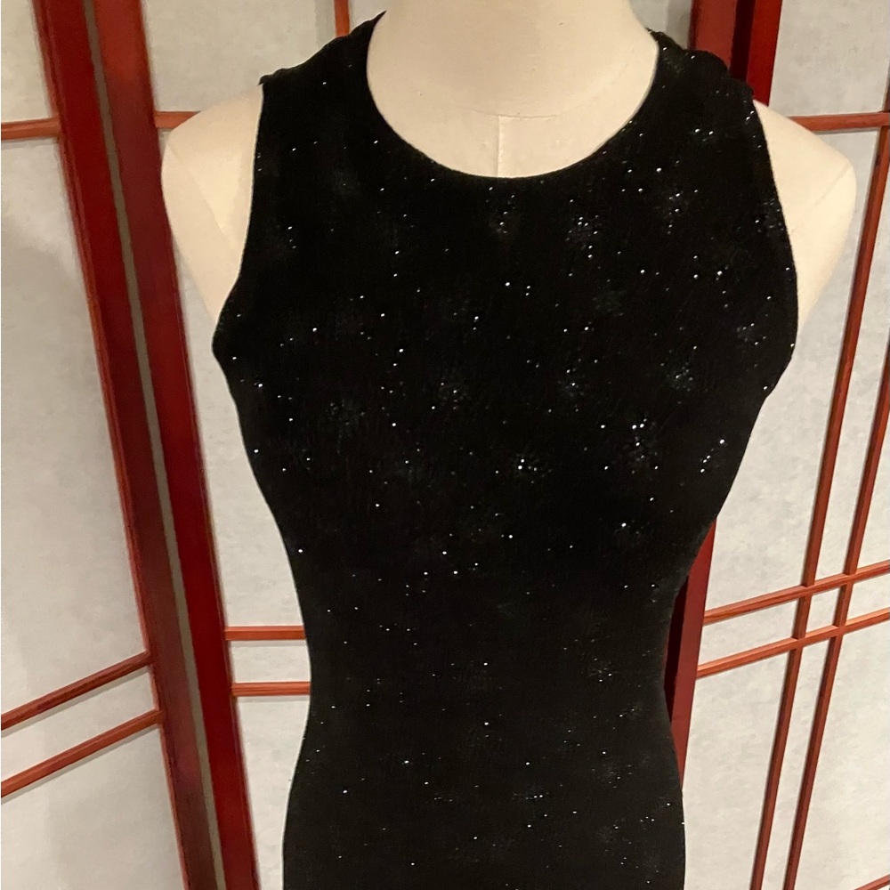 Ronni Nicole Black Sparkle Gown Size 6